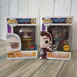 Funko Pop Guardians of the Galaxy Marvel MCU Stan Lee 519 Star Lord Chase 198